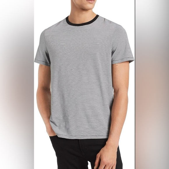 Calvin Klein Gray Striped Shirt - Picture 1 of 5